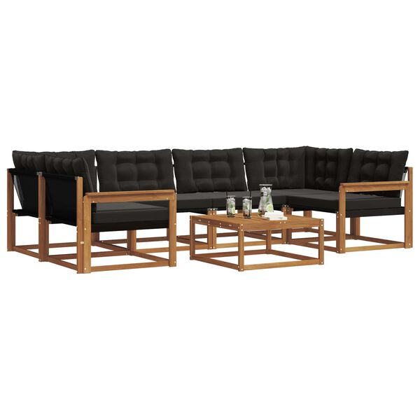 vidaXL &Sigma;&epsilon;&iota;&rho;ά &Kappa;&alpha;&nu;&alpha;&pi;έ &Epsilon;&xi;&omega;&tau;&epsilon;&rho;&iota;&kappa;&omicron;ύ &mu;&epsilon; &mu;&alpha;&xi;&iota;&lambda;ά&rho;&iota; 7 pcs &Phi;&upsilon;&sigma;&iota;&kappa;ό &kappa;&alpha;&iota; &Mu;&alpha;ύ&rho;&omicron;