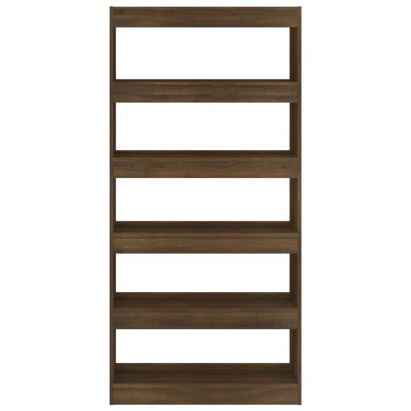 vidaXL Βιβλιοθήκη/Διαχωρισ. Χώρου Sonoma Δρυς 80x30x135 εκ. Επεξ. Ξύλο