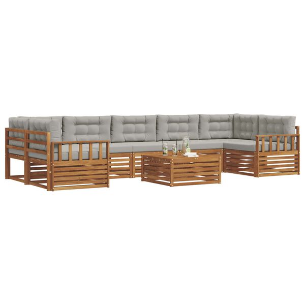 vidaXL &Sigma;&epsilon;&iota;&rho;ά &Kappa;&alpha;&nu;&alpha;&pi;έ &Epsilon;&xi;&omega;&tau;&epsilon;&rho;&iota;&kappa;&omicron;ύ 8 pcs &Phi;&upsilon;&sigma;&iota;&kappa;ό &kappa;&alpha;&iota; &Alpha;&nu;&omicron;&iota;&chi;&tau;ό &Gamma;&kappa;&rho;&iota;