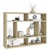 vidaXL Ραφιέρα Τοίχου Sonoma Δρυς 75 x 16 x 55 εκ. από Επεξ. Ξύλο