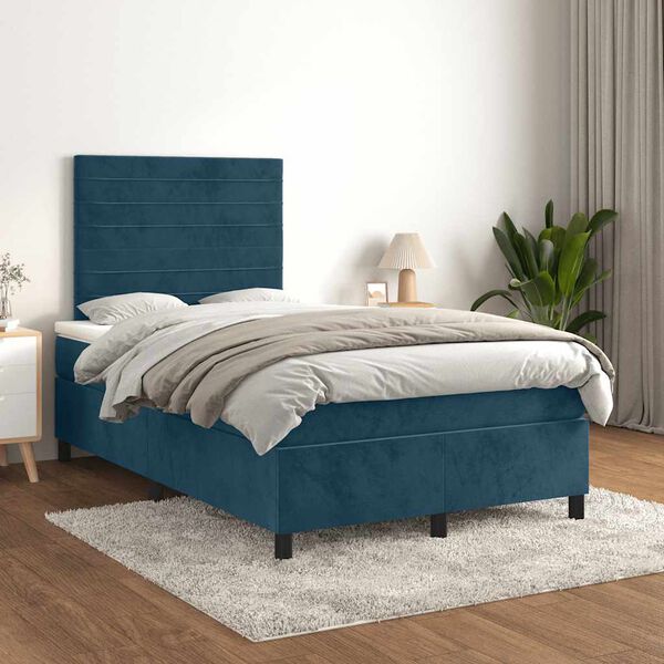 vidaXL &Kappa;&rho;&epsilon;&beta;ά&tau;&iota; Boxspring &mu;&epsilon; &Sigma;&tau;&rho;ώ&mu;&alpha; &Sigma;&kappa;&omicron;ύ&rho;&omicron; &Mu;&pi;&lambda;&epsilon; 120x200 &epsilon;&kappa;. &Beta;&epsilon;&lambda;&omicron;ύ&delta;&iota;&nu;&omicron;