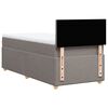 vidaXL &Kappa;&rho;&epsilon;&beta;ά&tau;&iota; Boxspring &mu;&epsilon; &Sigma;&tau;&rho;ώ&mu;&alpha; Taupe 90x200 &epsilon;&kappa;. &Upsilon;&phi;&alpha;&sigma;&mu;ά&tau;&iota;&nu;&omicron;