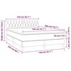 vidaXL &Kappa;&rho;&epsilon;&beta;ά&tau;&iota; Boxspring &mu;&epsilon; &Sigma;&tau;&rho;ώ&mu;&alpha; & LED &Sigma;&kappa;.&Kappa;&alpha;&phi;έ 140x200 &epsilon;&kappa; &Upsilon;&phi;&alpha;&sigma;&mu;ά&tau;&iota;&nu;&omicron;