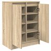 vidaXL Παπουτσοθήκη Sonoma Δρυς 57x34x76 εκ. από Επεξεργασμένο Ξύλο