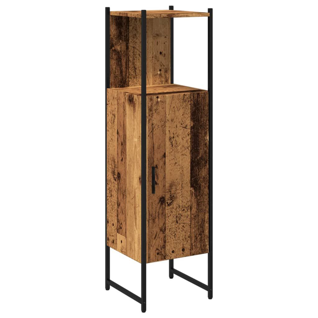 vidaXL Στήλη Μπάνιου Παλιό Ξύλο 33x33x120,5 εκ. από Μοριοσανίδα