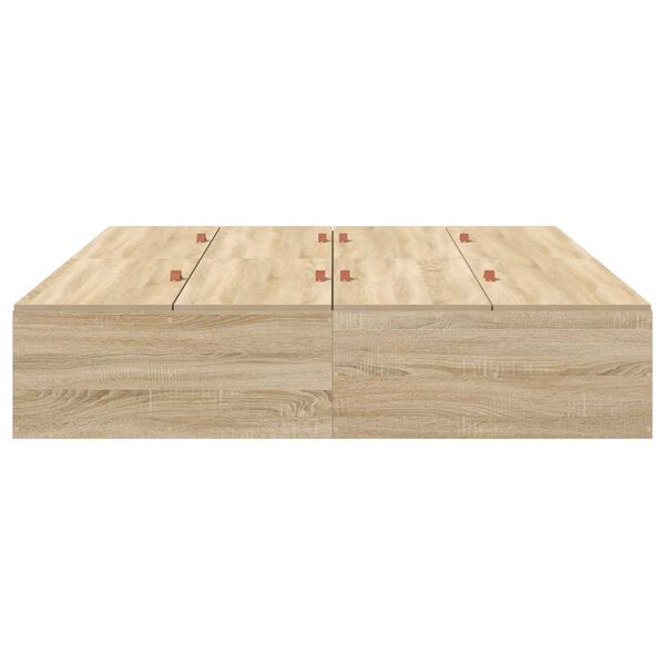 Κρεβάτι αποθήκευσης vidaXL Sonoma Oak 135x190 εκ