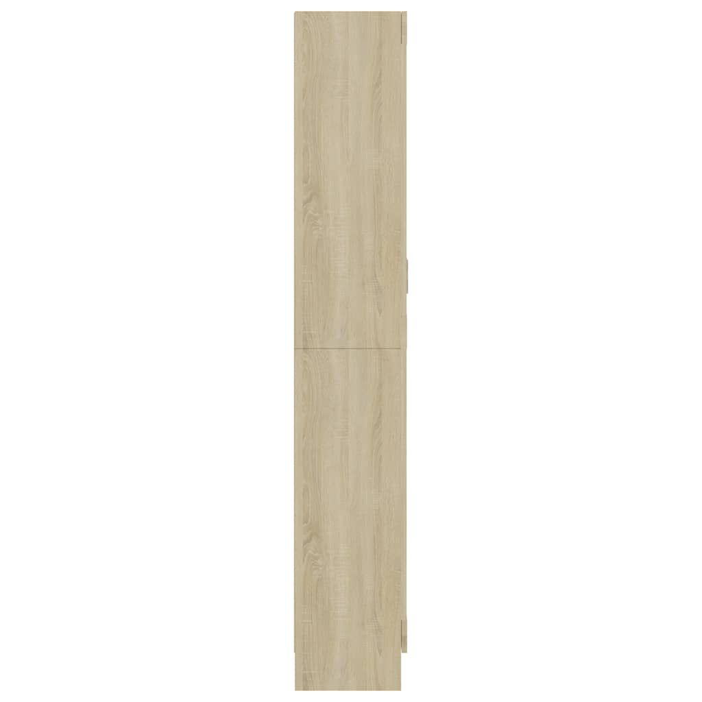 vidaXL Βιτρίνα Χρώμα Sonoma Δρυς 82,5 x 30,5 x 185,5 εκ. Επεξ. Ξύλο