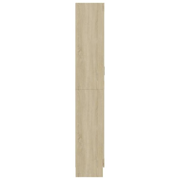 vidaXL Βιτρίνα Χρώμα Sonoma Δρυς 82,5 x 30,5 x 185,5 εκ. Επεξ. Ξύλο