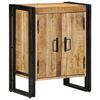 vidaXL Ντουλάπα Παπουτσιών Μαύρο 30 x 30 x 40 cm Μασίφ ξύλο μάνγκο