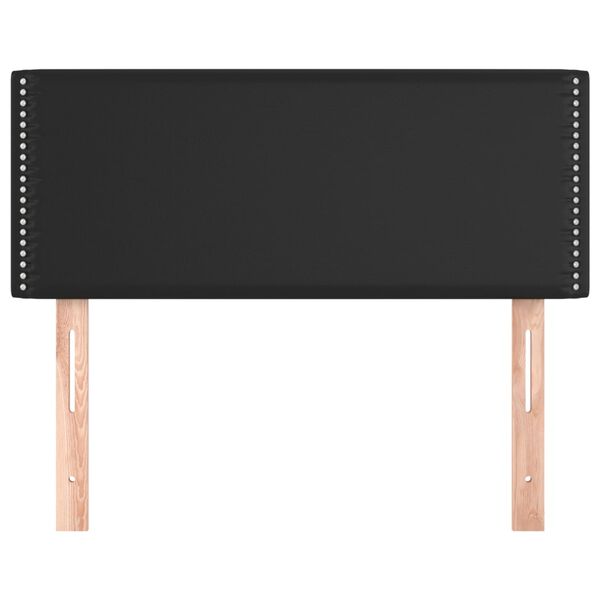 vidaXL Κεφαλάρι Κρεβατιού Μαύρο 90x5x78/88 εκ. από Συνθετικό Δέρμα