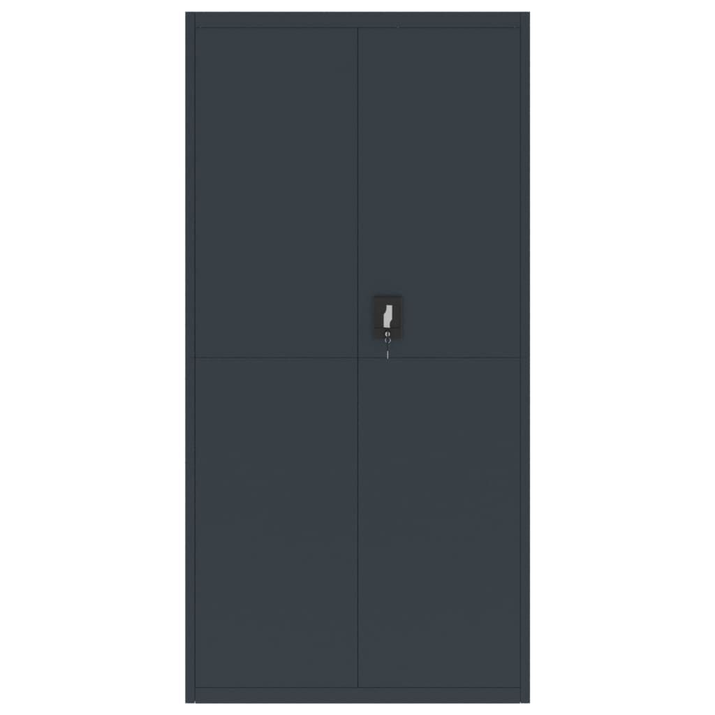 vidaXL Αρχειοθήκη Ανθρακί 90 x 40 x 180 εκ. Ατσάλινη