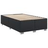 vidaXL Κρεβάτι Boxspring με Στρώμα Μαύρο 120 x 200 εκ. Συνθετικό Δέρμα