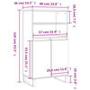 vidaXL Ντουλάπι Sonoma Δρυς 60 x 36 x 110 εκ. από Επεξεργασμένο Ξύλο