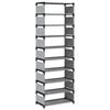 vidaXL &Rho;ά&phi;&iota; &pi;&alpha;&pi;&omicron;&upsilon;&tau;&sigma;&iota;ώ&nu; 10&epsilon;&pi;&iota;&pi;έ&delta;&omega;&nu; &gamma;&kappa;&rho;&iota; 54x28x158 cm &mu;&eta; &upsilon;&phi;&alpha;&sigma;&mu;έ&nu;&omicron; ύ&phi;&alpha;&sigma;&mu;&alpha;