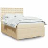vidaXL &Kappa;&rho;&epsilon;&beta;ά&tau;&iota; Boxspring &mu;&epsilon; &Sigma;&tau;&rho;ώ&mu;&alpha; &Kappa;&rho;&epsilon;&mu; 140x190 &epsilon;&kappa;. &Upsilon;&phi;&alpha;&sigma;&mu;ά&tau;&iota;&nu;&omicron;