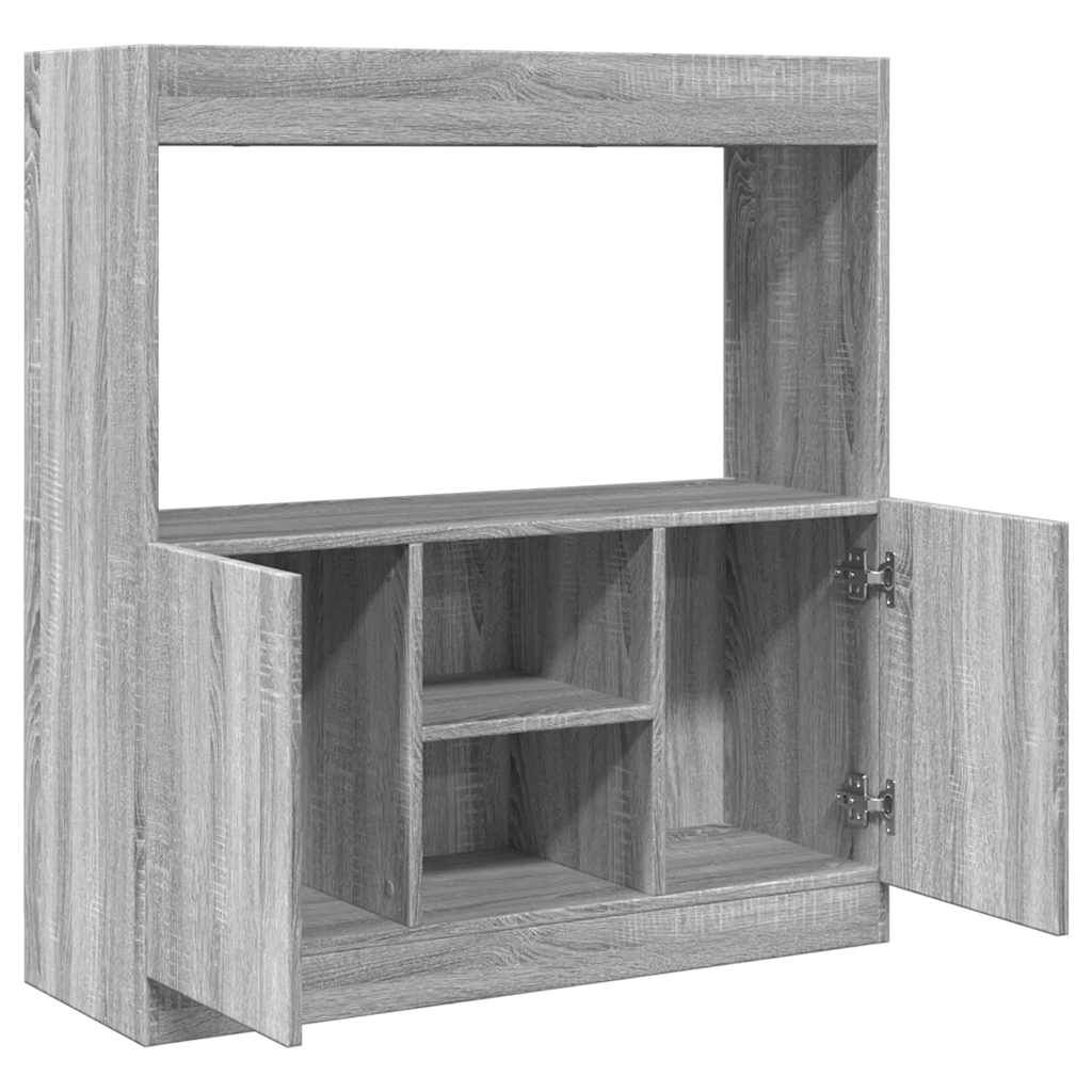 vidaXL Ντουλάπι Γκρι Sonoma 92x33x100 εκ. από Επεξεργασμένο Ξύλο
