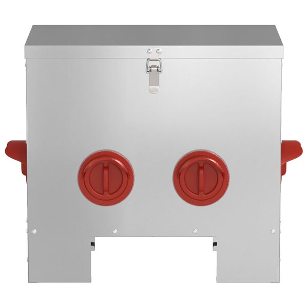 vidaXL Ταΐστρα κοτόπουλων Ασημί 60.5 x 29 x 51 εκ.