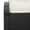 vidaXL Καναπές Κήπου Μαύρο 124 x 62 x 69cm συνθετικό ρατάν