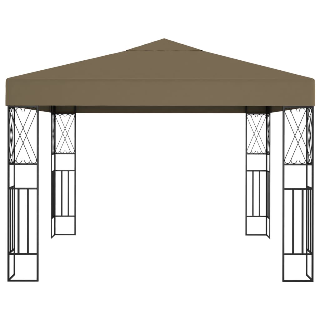 vidaXL Κιόσκι Taupe 3 x 3 μ. Υφασμάτινο