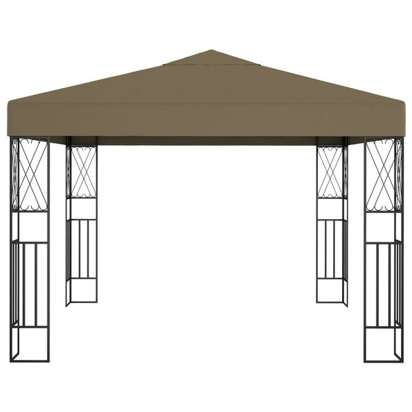 vidaXL Κιόσκι Taupe 3 x 3 μ. Υφασμάτινο