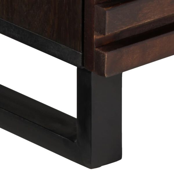 vidaXL Έπιπλο Τηλεόρασης Καφέ 100x34x46 εκ. Μασίφ Ξύλο Μάνγκο