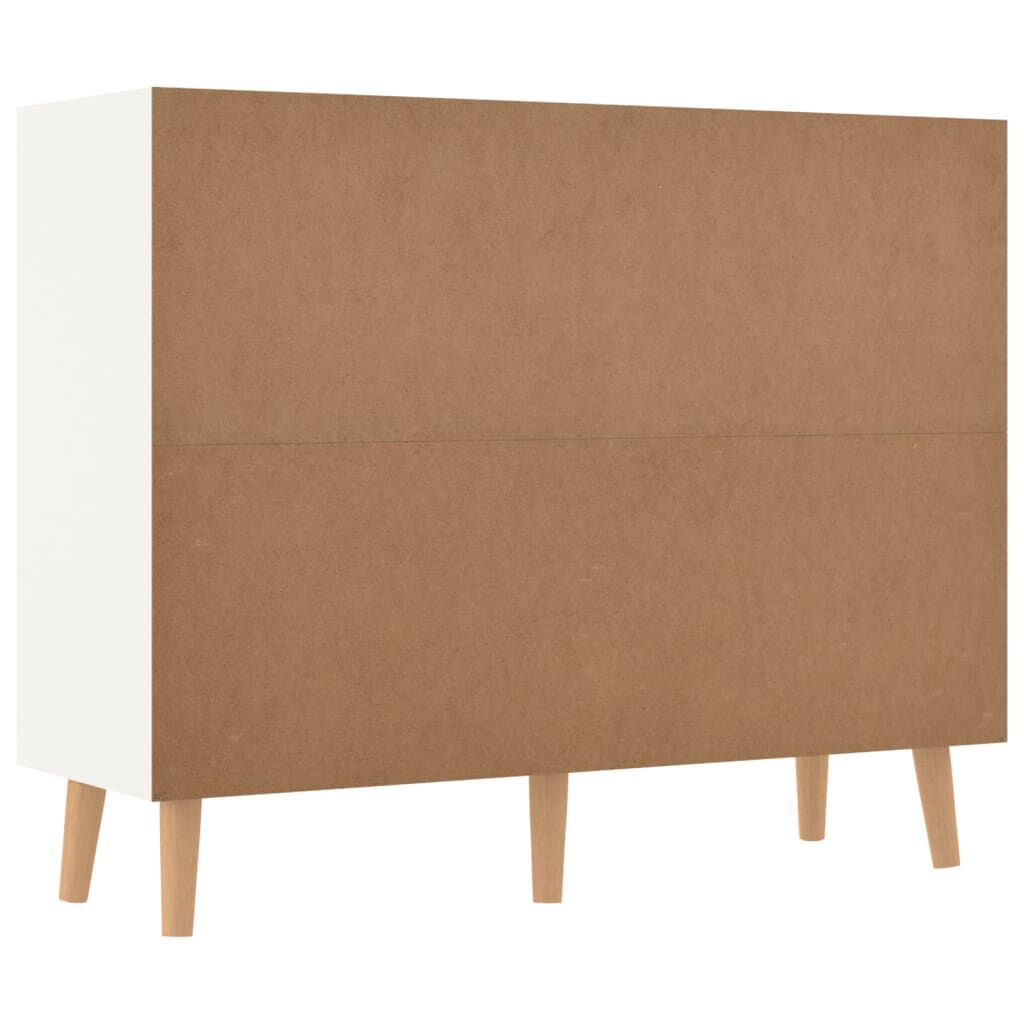 vidaXL Μπουφές Λευκός/Sonoma Δρυς 90x30x72 εκ. Επεξεργασμένο Ξύλο
