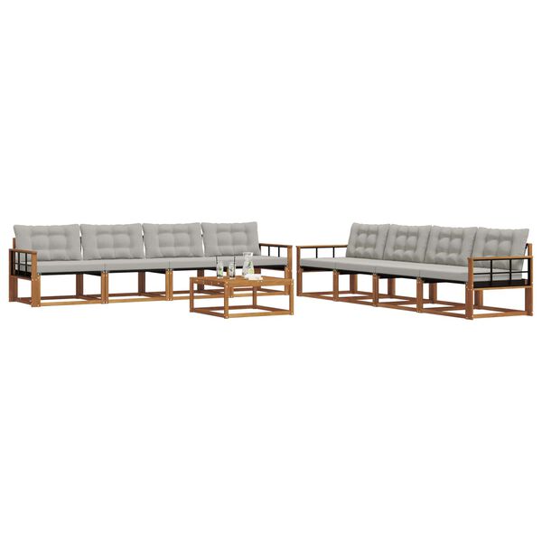 vidaXL &Sigma;&epsilon;&iota;&rho;ά &Kappa;&alpha;&nu;&alpha;&pi;έ &Epsilon;&xi;&omega;&tau;&epsilon;&rho;&iota;&kappa;&omicron;ύ 9 pcs &Phi;&upsilon;&sigma;&iota;&kappa;ό &kappa;&alpha;&iota; &Alpha;&nu;&omicron;&iota;&chi;&tau;ό &Gamma;&kappa;&rho;&iota;