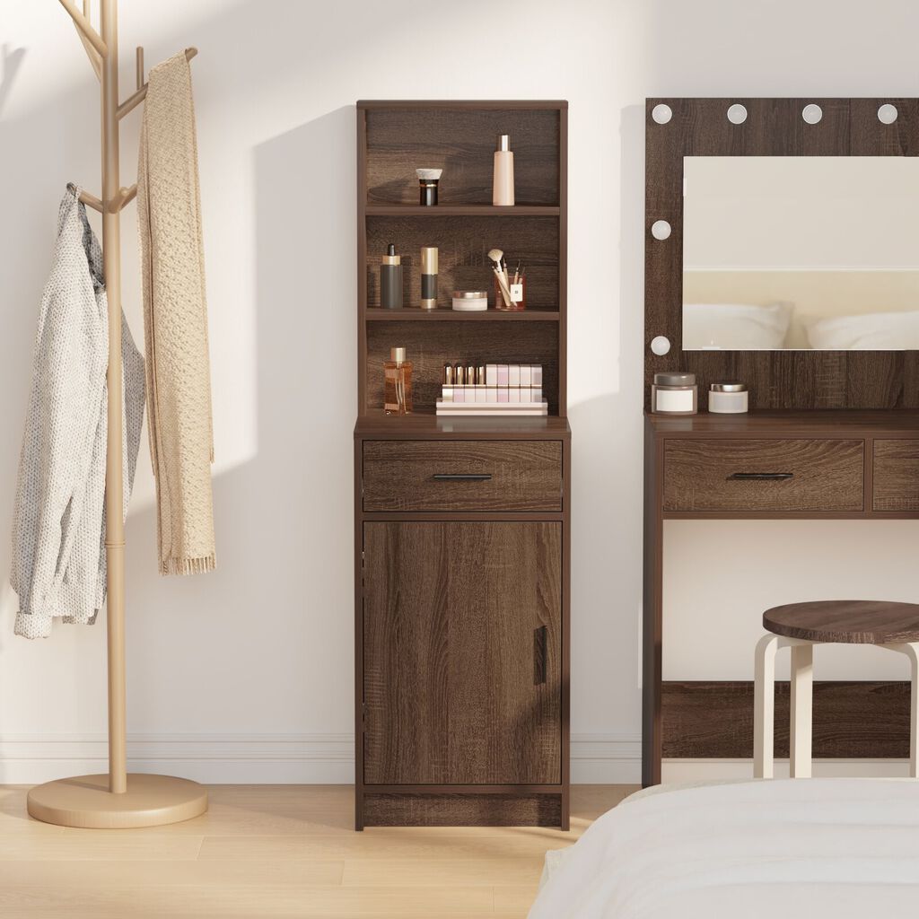 vidaXL Υψηλό Ντουλάπι Καφέ Δρυός 40x41x135 εκ. Επεξεργασμένο Ξύλο
