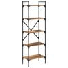 vidaXL &Beta;&iota;&beta;&lambda;&iota;&omicron;&theta;ή&kappa;&eta; 5 &epsilon;&pi;ί&pi;&epsilon;&delta;&alpha; 56 x 32 x 174 cm &Epsilon;&pi;&epsilon;&xi;&epsilon;&rho;&gamma;&alpha;&sigma;&mu;έ&nu;&omicron; &Xi;ύ&lambda;&omicron;