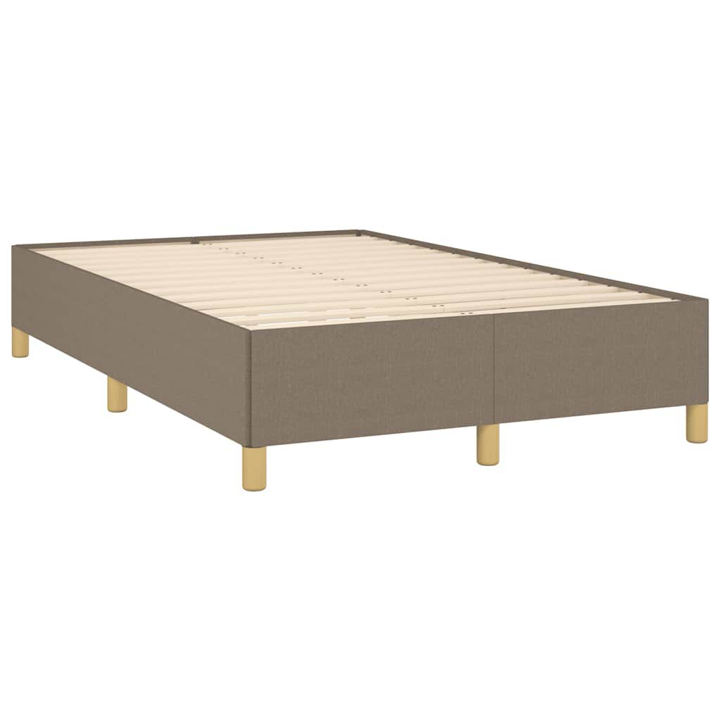 vidaXL Πλαίσιο Κρεβατιού χωρίς στρώμα Taupe 120x190 εκ. Υφασμάτινο