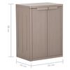 vidaXL Ντουλάπι Αποθήκευσης Κήπου Καφέ 65x45x88 εκ. PP Εμφάνιση Ξύλου