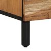 vidaXL Πλαϊνό Γραφείο 2 pcs Καφέ 60 x 33 x 75 cm Μασίφ ξύλο ακακίας