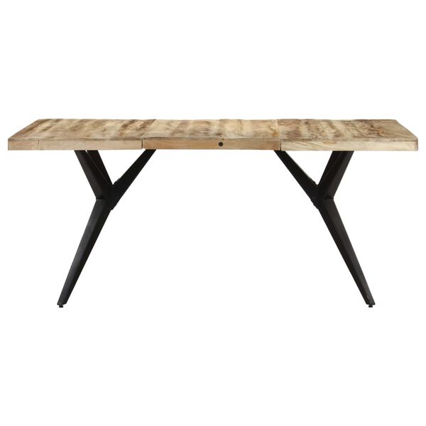 vidaXL Τραπεζαρία 160 x 80 x 76 εκ. από Ακατέργαστο Ξύλο Μάνγκο