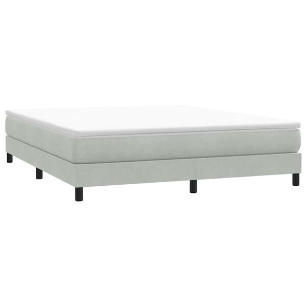 vidaXL Box Spring κρεβάτι χωρίς στρώμα 180x220 cm Βελούδινο