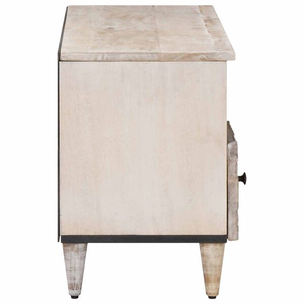 vidaXL &Nu;&tau;&omicron;&upsilon;&lambda;ά&pi;&iota; TV &mu;&epsilon; &rho;ά&phi;&iota; &Lambda;&epsilon;&upsilon;&kappa;ό 100 x 33,5 x 46 &epsilon;&kappa; &Sigma;&tau;&epsilon;&rho;&epsilon;ό &xi;ύ&lambda;&omicron; &mu;ά&nu;&gamma;&kappa;&omicron;