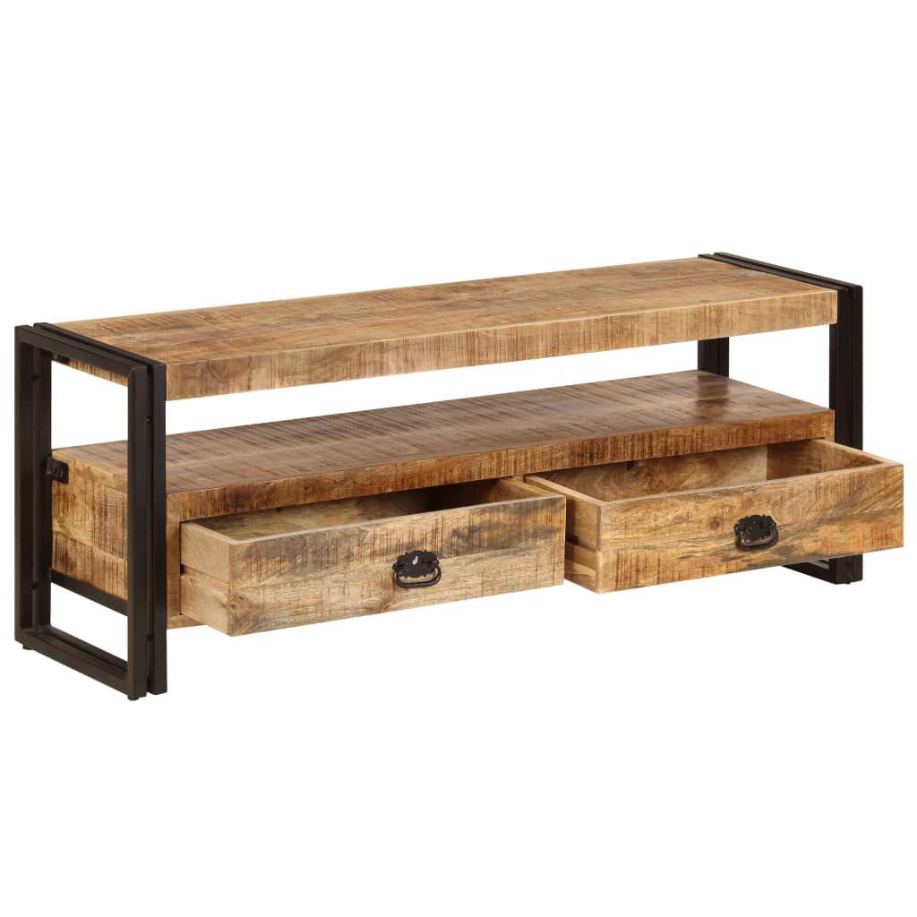 vidaXL Έπιπλο Τηλεόρασης 120 x 35 x 45 εκ. από Μασίφ Ξύλο Μάνγκο