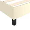 vidaXL Πλαίσιο Κρεβατιού Κρεμ 180x200 εκ. από Συνθετικό Δέρμα
