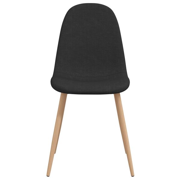 vidaXL Καρέκλες Τραπεζαρίας 2 τεμ. Μαύρες Υφασμάτινες