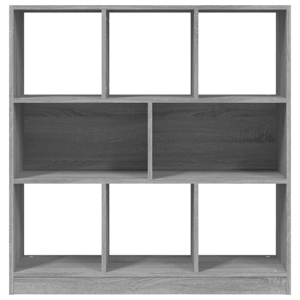 vidaXL Βιβλιοθήκη Γκρι Sonoma 97,5x29,5x100 εκ. από Επεξεργασμένο Ξύλο