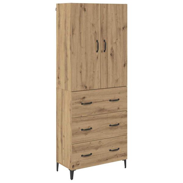 vidaXL Highboard Artisan Oak 69,5 x 34 x 180 &epsilon;&kappa;. &Epsilon;&pi;&epsilon;&xi;&epsilon;&rho;&gamma;&alpha;&sigma;&mu;έ&nu;&omicron; &xi;ύ&lambda;&omicron;