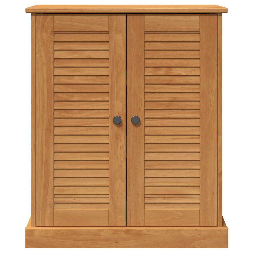 vidaXL Ντουλάπι Μπάνιου καφέ μελί 68 x 34 x 80 εκ Μασίφ ξύλο πεύκου
