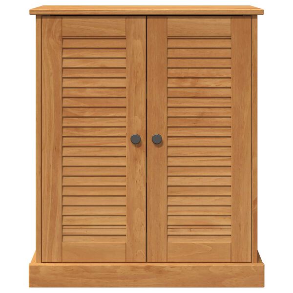 vidaXL Ντουλάπι Μπάνιου καφέ μελί 68 x 34 x 80 εκ Μασίφ ξύλο πεύκου