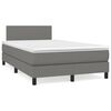 vidaXL &Kappa;&rho;&epsilon;&beta;ά&tau;&iota; Boxspring &mu;&epsilon; &Sigma;&tau;&rho;ώ&mu;&alpha; & LED &Sigma;&kappa;.&Gamma;&kappa;&rho;&iota; 120x190&epsilon;&kappa;. &Upsilon;&phi;&alpha;&sigma;&mu;ά&tau;&iota;&nu;&omicron;