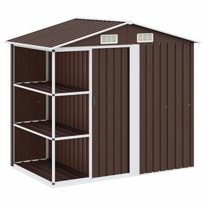 vidaXL &Alpha;&pi;&omicron;&theta;ή&kappa;&eta; &Kappa;ή&pi;&omicron;&upsilon; &mu;&epsilon; &Rho;ά&phi;&iota;&alpha; &Kappa;&alpha;&phi;έ 205 x 130 x 183 &epsilon;&kappa;. &Sigma;&iota;&delta;&epsilon;&rho;έ&nu;&iota;&alpha;