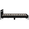 vidaXL Σκελετός Κρεβατιού Μαύρη δρυς 140 x 190 cm Επεξεργασμένο ξύλο