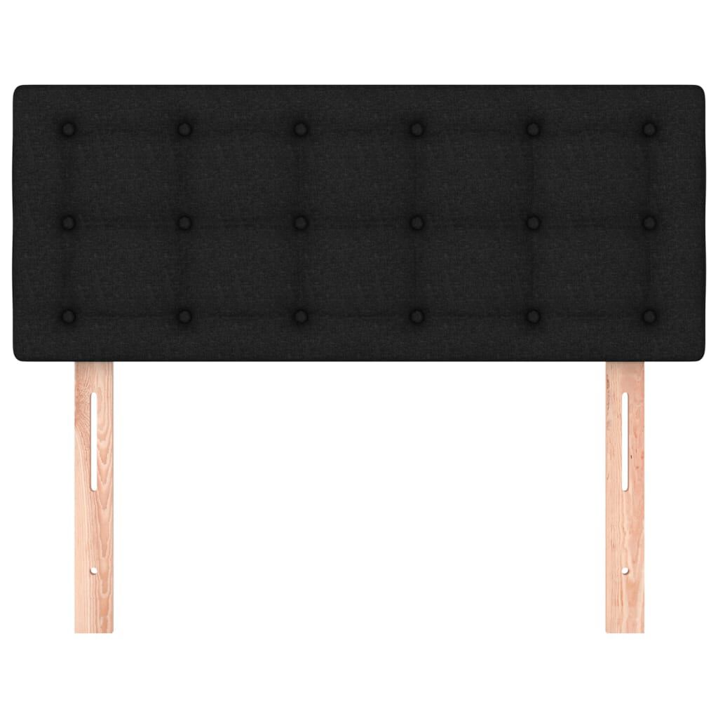 vidaXL Κεφαλάρι Κρεβατιού Μαύρο 80 x 5 x 78/88 εκ. Υφασμάτινο