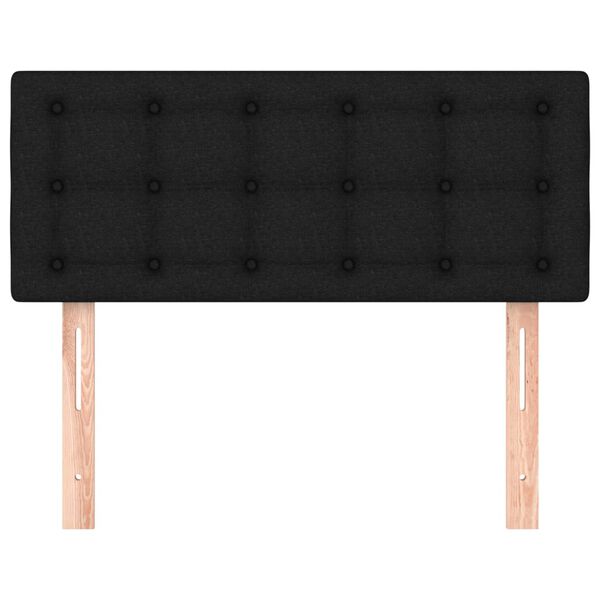 vidaXL Κεφαλάρι Κρεβατιού Μαύρο 80 x 5 x 78/88 εκ. Υφασμάτινο