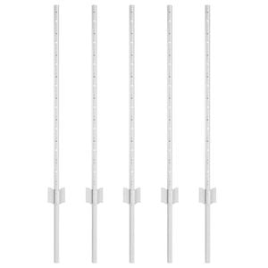 vidaXL &Sigma;&tau;ύ&lambda;&omicron;&sigmaf; &Pi;&epsilon;&rho;&iota;&phi;&rho;ά&xi;&epsilon;&omega;&nu; 5 pcs &Alpha;&sigma;&eta;&mu;ί 80 cm &Alpha;&tau;&sigma;ά&lambda;&iota;