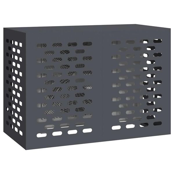 vidaXL Κάλυμμα κλιματιστικού Ανθρακί 100 x 50 x 70 cm Ατσάλι