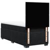 vidaXL Κρεβάτι Boxspring με Στρώμα Μαύρο 90x190 εκ. Βελούδινο